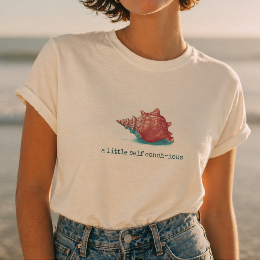 A Little Self Conch-ious | Summer Vacation T-Shirt